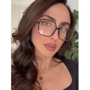 NEW Dior Mini CD O S7F Square Eyeglasses Frames in Havana